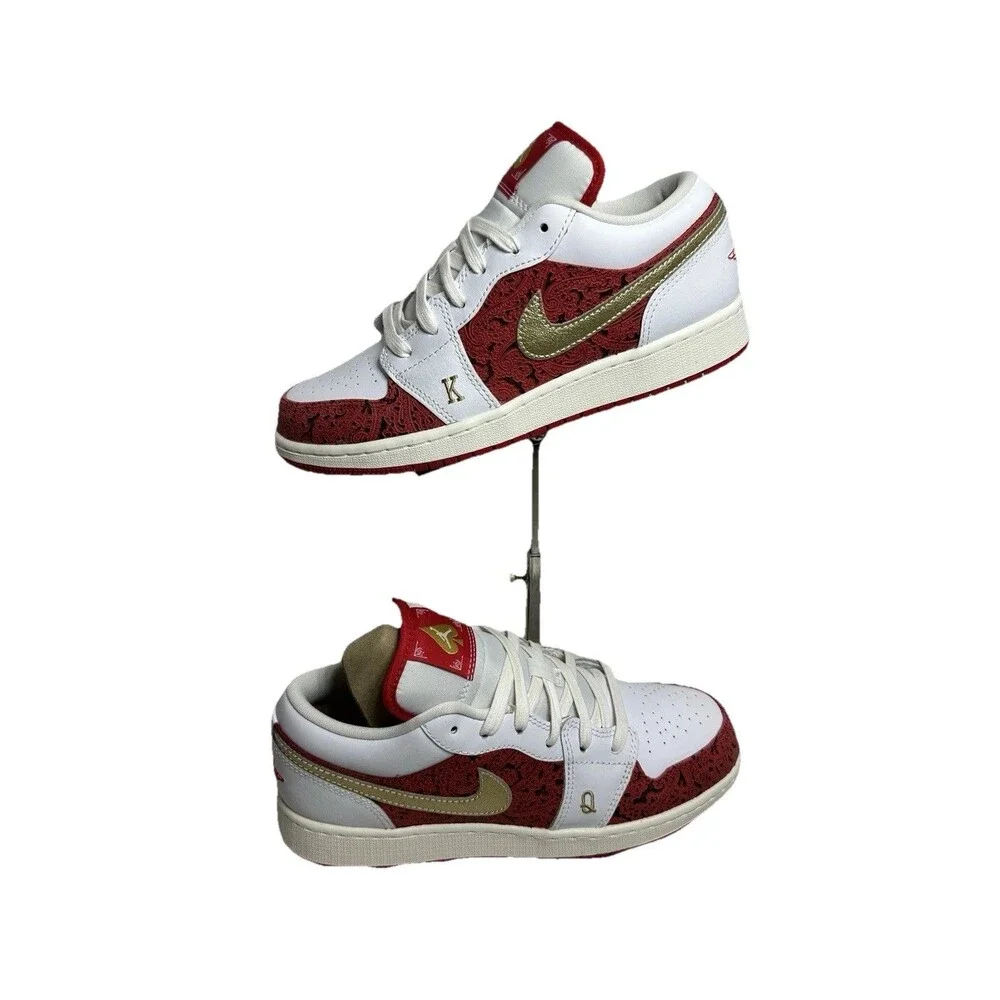 Jordan 1 low Spade size 6Y new & ready to ship Queen And king